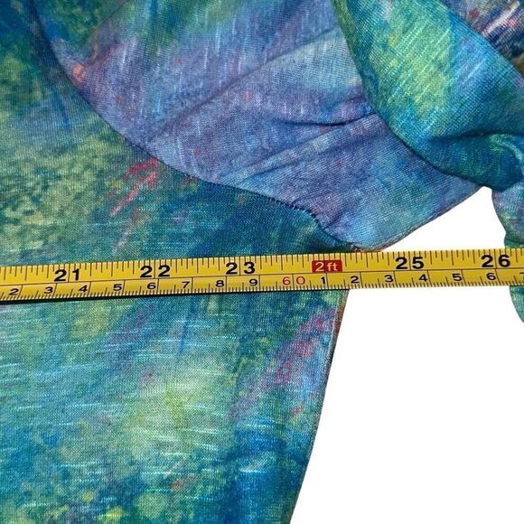 Leoma Lovegrove Multicolor Hummingbirds Wearable Art 3/4 Sleeve Top Ladies Large - Picture 8 of 11